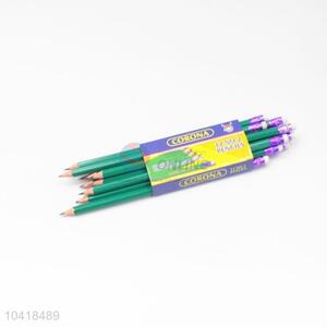 Hot-Selling Popular Green Color 2B Pencil With Eraser