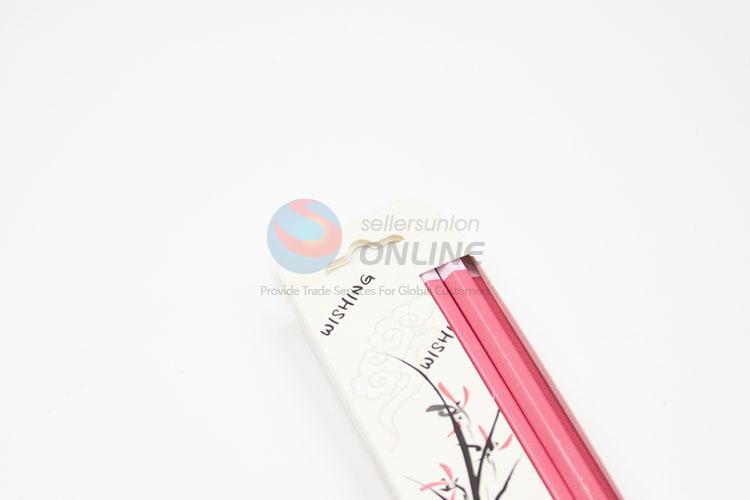 Simple Style Pink Color HB Pencils With Pencil Sharpener