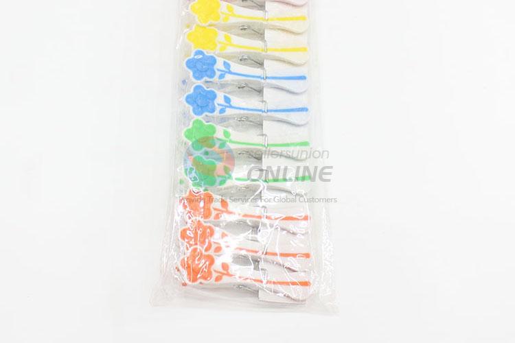 12Pcs/set Heavy Duty Clothes Pegs Plastic Hangers Racks