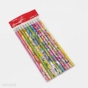 Cartoon Pattern Wholesale HB Pencil 12Pcs