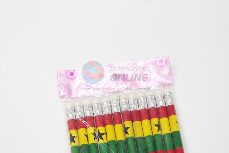 Fashion Pattern Wholesale HB Pencil 12Pcs