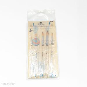 New Wood Handle Nylon Art Paintbrush Set