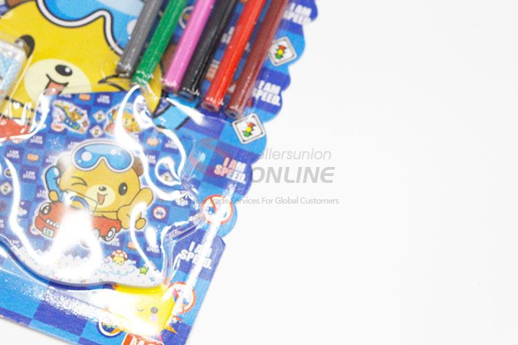 Blue Color Bear Pattern Stationery Set