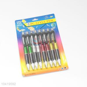 8Pcs Style Pen Ball-point Pen