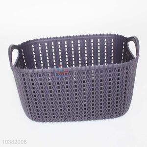 Factory Hot Sell Plastic Storage Basket with Handles for Sale