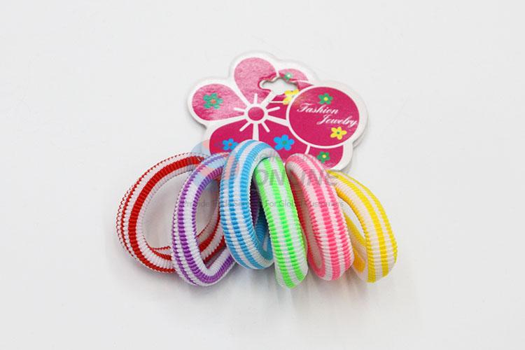 Cheap Colorful Hair Rings Set