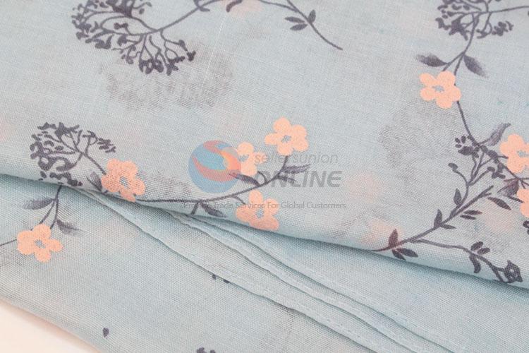 Factory Direct Flower Printed Cotton Scarf