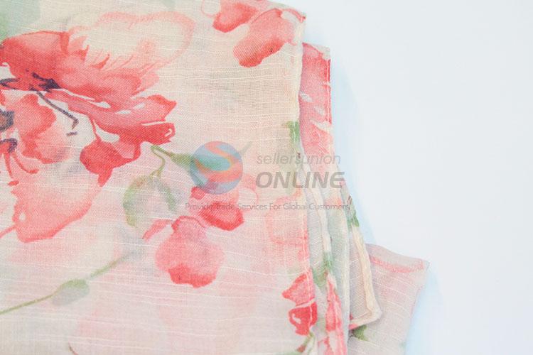 Luxurious women's digital custom printed cotton scarf