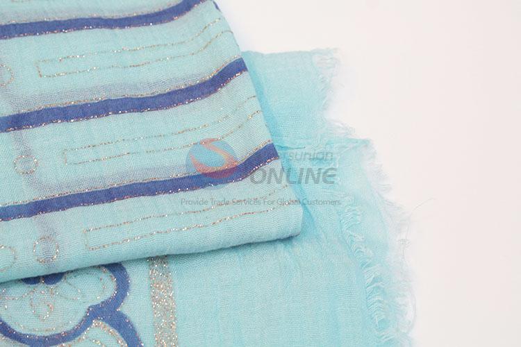 Wholesale laides winter knit shawl printed scarf
