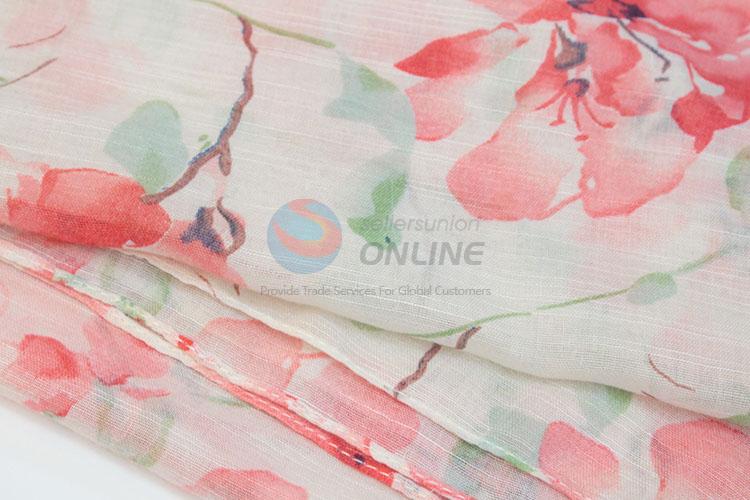 Luxurious women's digital custom printed cotton scarf