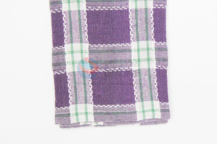 Cotton grid tea towel, cheap kitchen towel supplier