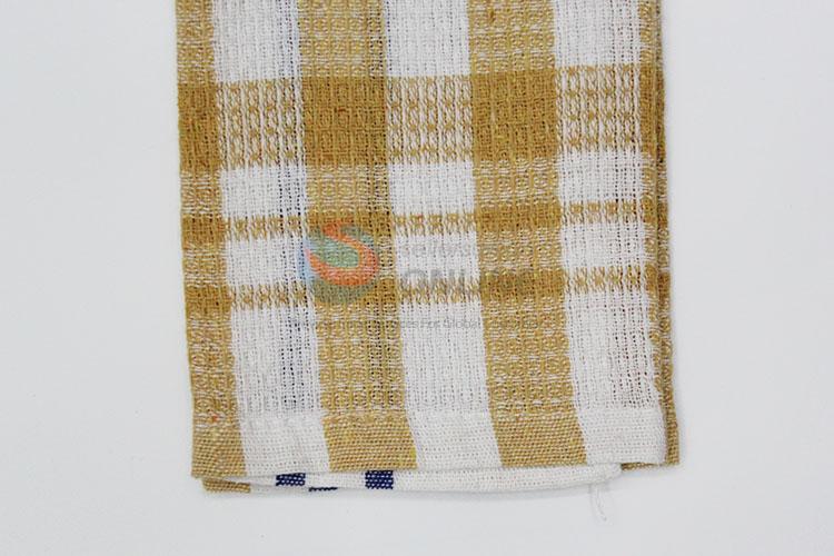 Promotional wash towel cotton yarn dyed woven kitchen towel