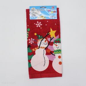 Cheap christmas design linen kitchen towels