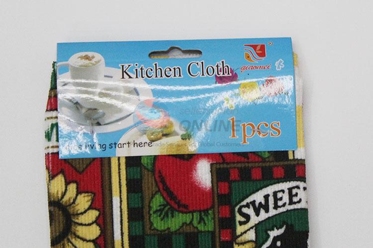 Kitchen Cleaning Tea Towel printed microfiber cleaning cloth