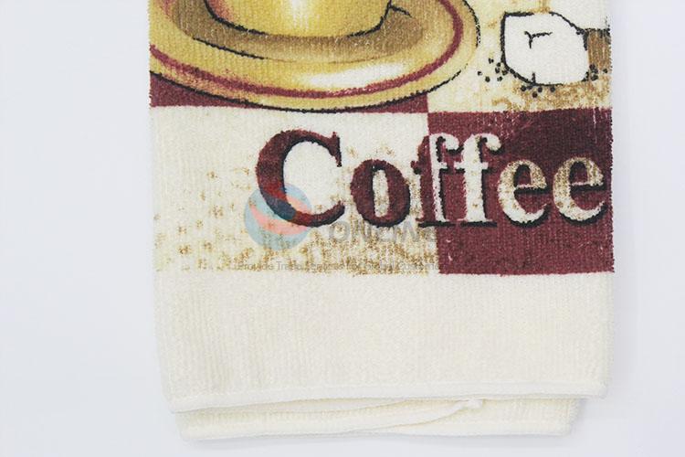 Promotional Coffee Printed Kitchen Cleaning Towel