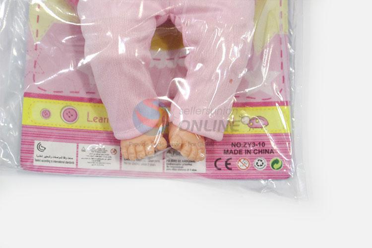 Wholesale Price 32cm Cotton Body Lifelike Baby Doll with 6 Sound