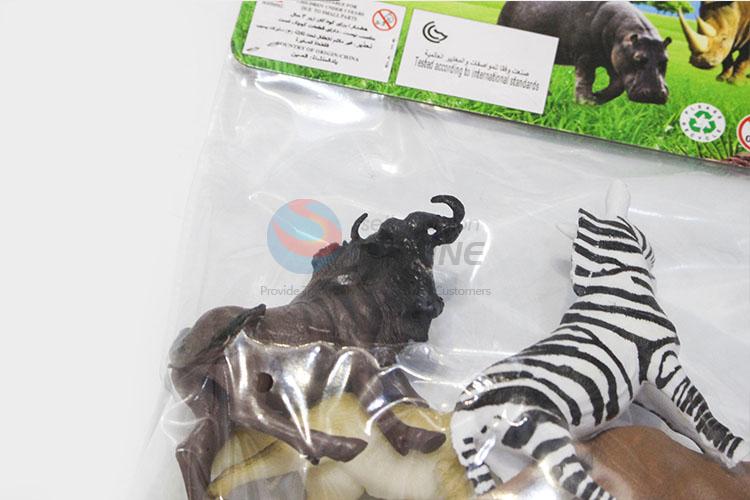 China Supply 4 Kinds Mixed Packaing Plastic Toy Wild Animal Model