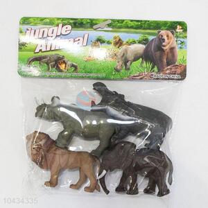 Promotional Item Wild Animal Model Toys 8 pcs Simulation Animal Set and Tree