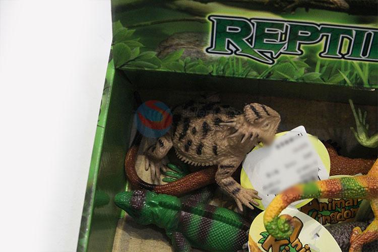 Wholesale Unique Design 12 pcs Lizard Toys Plastic Toy Animal for Kids