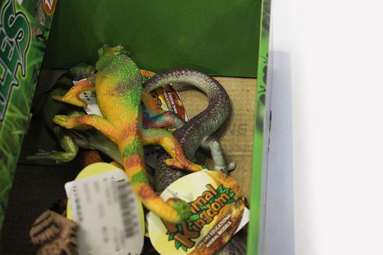 Wholesale Unique Design 12 pcs Lizard Toys Plastic Toy Animal for Kids