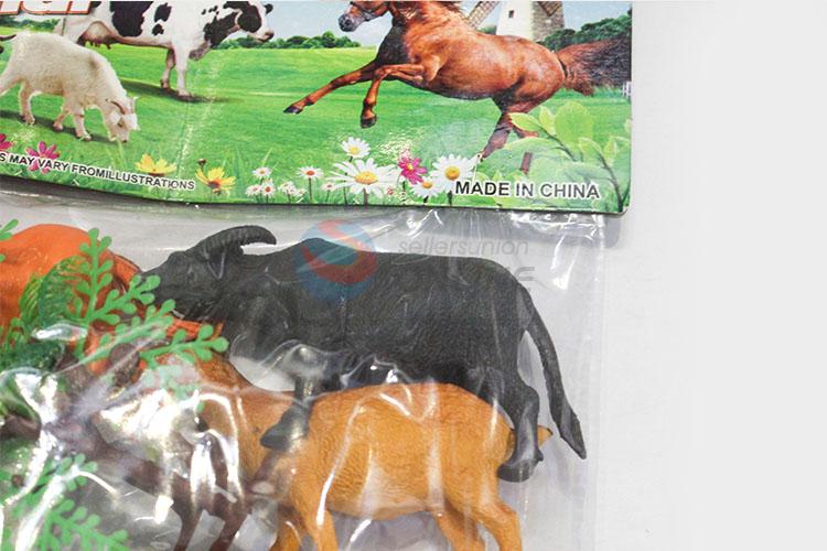 Factory Export 4 pcs Farm Animal Toys Plastic Models for Kids