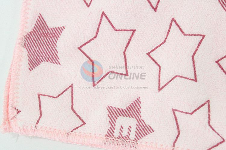 Star printed cotton sqaure towel handkerchief