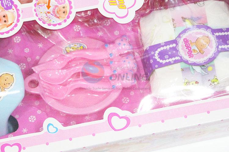 Cute Doll Toys Feeding Set With Factory Price