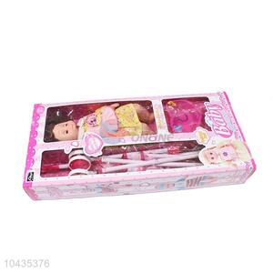 Wholesale Custom Cheap Cute Doll Toys Stroller Set,16 Inch