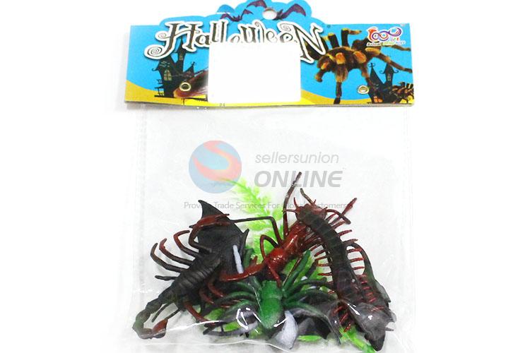 Hot Sale 8 Pieces Plastic Halloween Series Solid Animal Toy Set