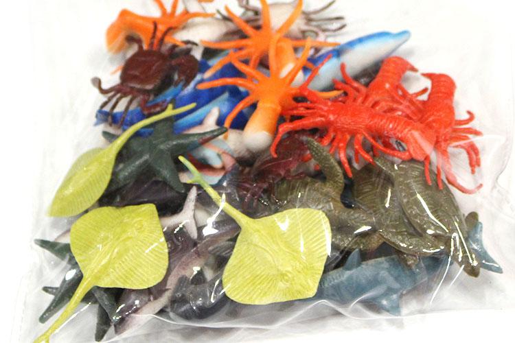 Good Quality 36 Pieces Solid Marine Animal Series Toy Set For Children