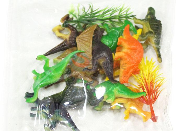 Top Quality 12 Pieces Plastic Solid Dinosaur Model Animal Toy Set