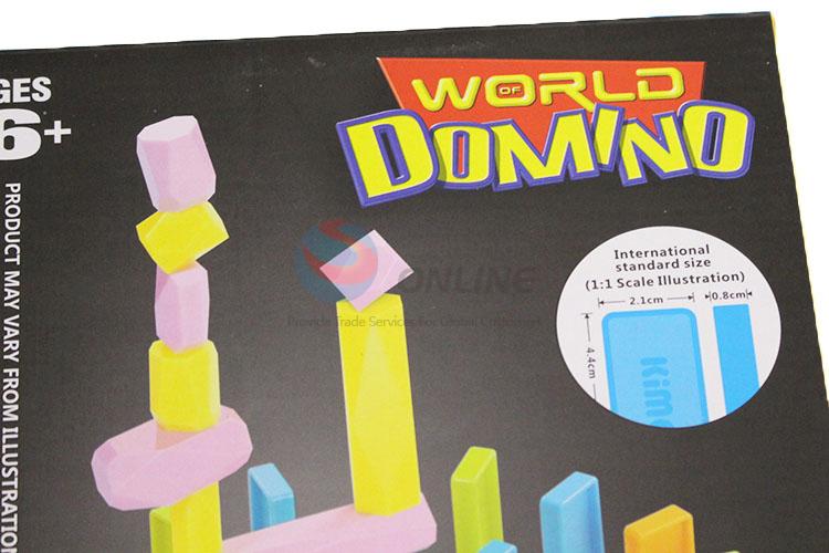 Fashion Design Colorful Domino Game Toy For Children
