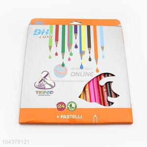 Durable 24pcs Safe Non-toxic Colored Pencil for Kids