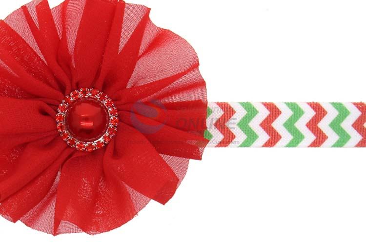 Fashion Handmade Chiffon Flower Decorative Hair Band For Baby