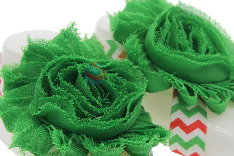 Exquisite Design Colorful Christmas Headband And Foot Ring Flower Set