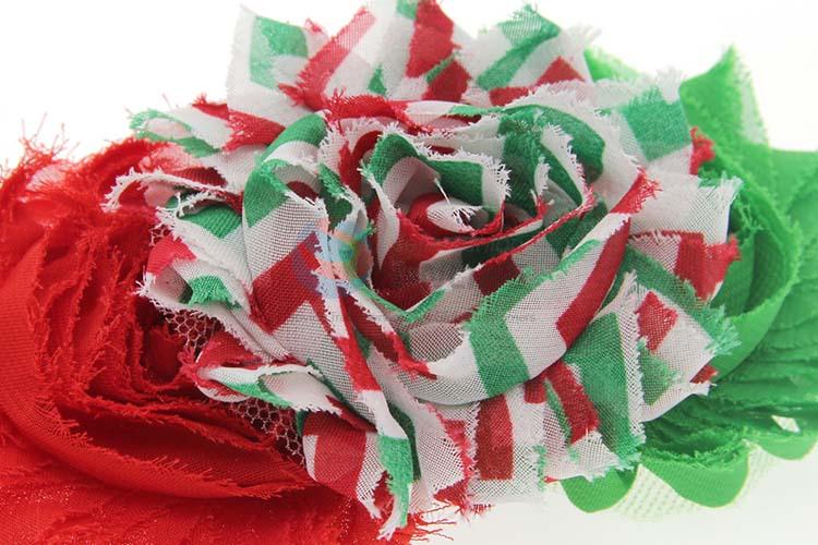 Good Quality Colorful Christmas Flower Hair Band For Baby