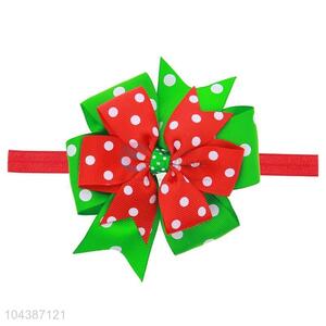 Wholesale Handmade Bowknot Christmas Hair Band Cheap Headband