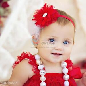 Fashion Design Flower Hair Band Christmas Headband For Baby