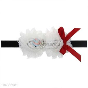 Custom Colorful Handmade Flower Hair Band Christmas Hair Ribbon