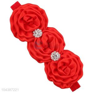 Creative Design Red Christmas Headband Baby Hair Band Head Flower