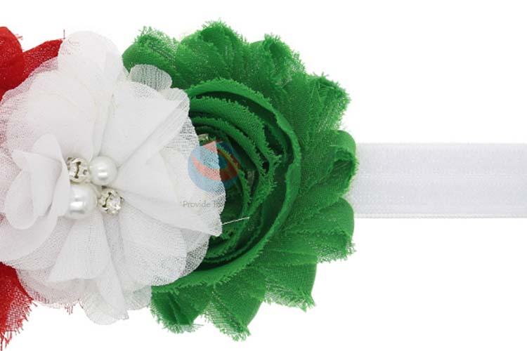 Wholesale Christmas Flower Hairpin Colorful Hair Band For Baby