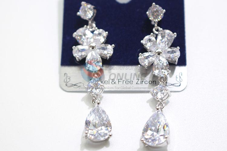 Promotional zircon earring