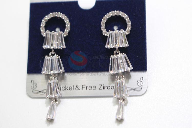 Acceptable price zircon earring