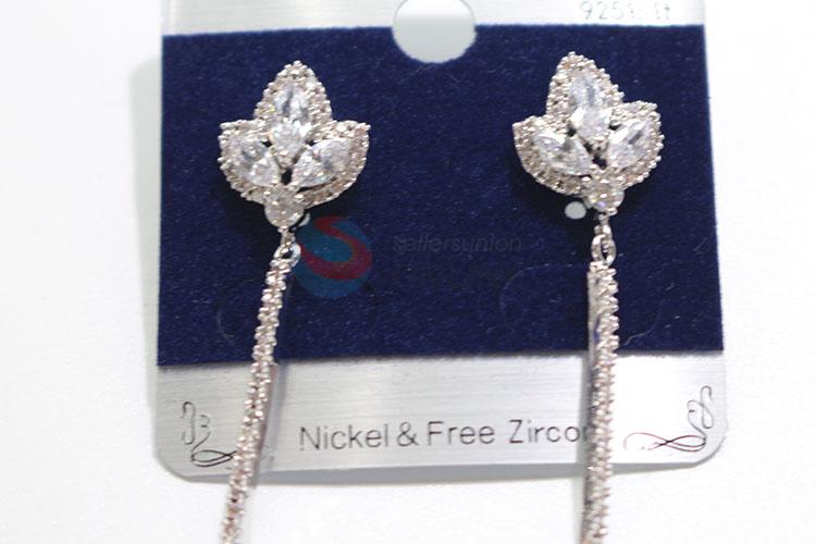 Bottom price zircon earring