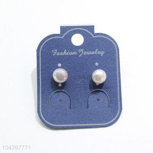 New arrival pearl&zircon ear stub