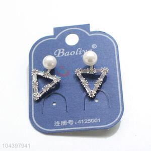 Popular pearl&zircon earring