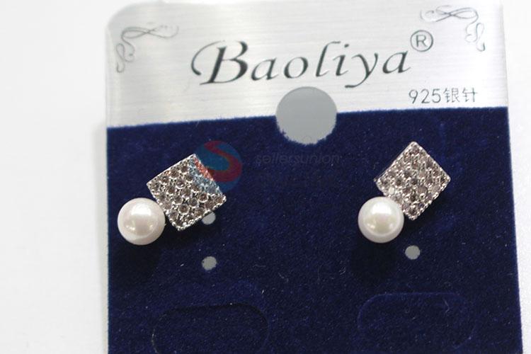 Best selling fashion pearl&zircon ear stub