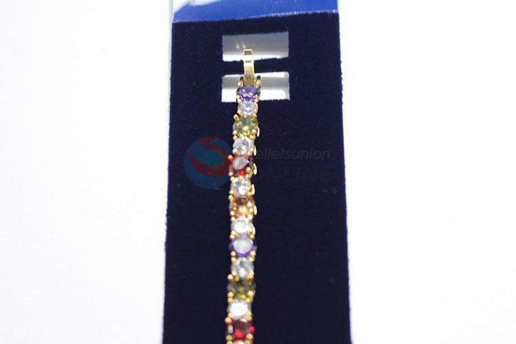 Colorful fashion zircon bracelet