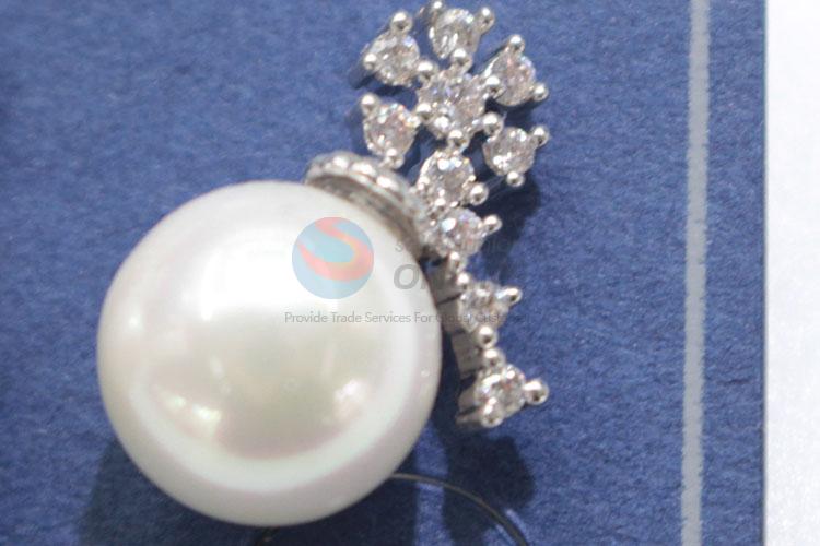 Best selling pearl&zircon ear stub