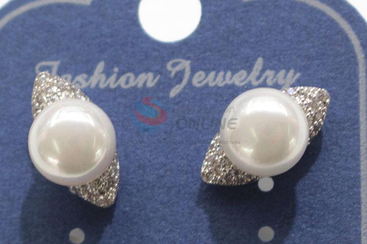 Hot sale pearl&zircon ear stub